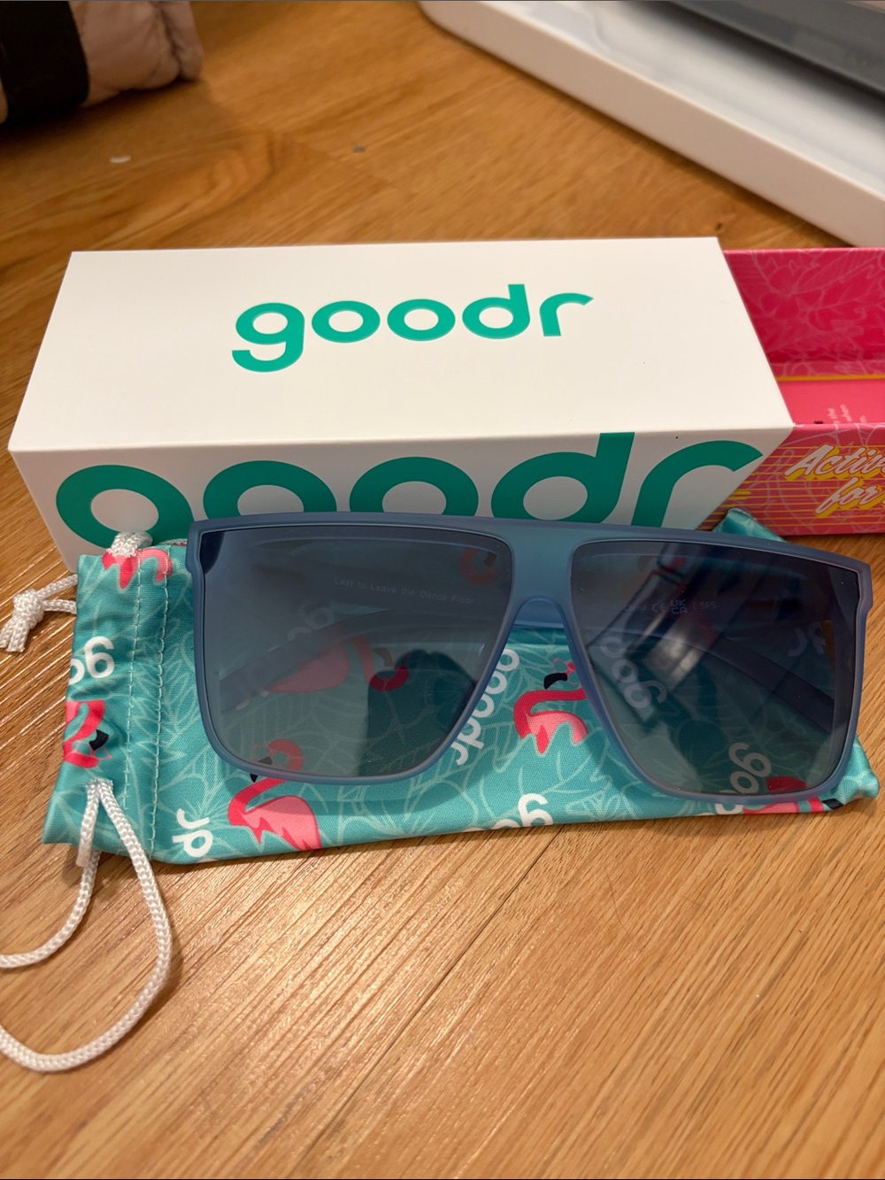 goodr Fly G Blue Rectangle Sunglasses